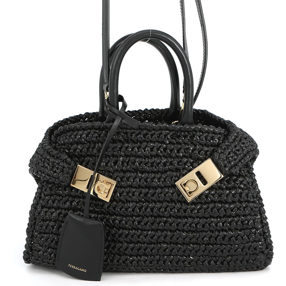 Salvatore Ferragamo Hug Handbag Black Bag